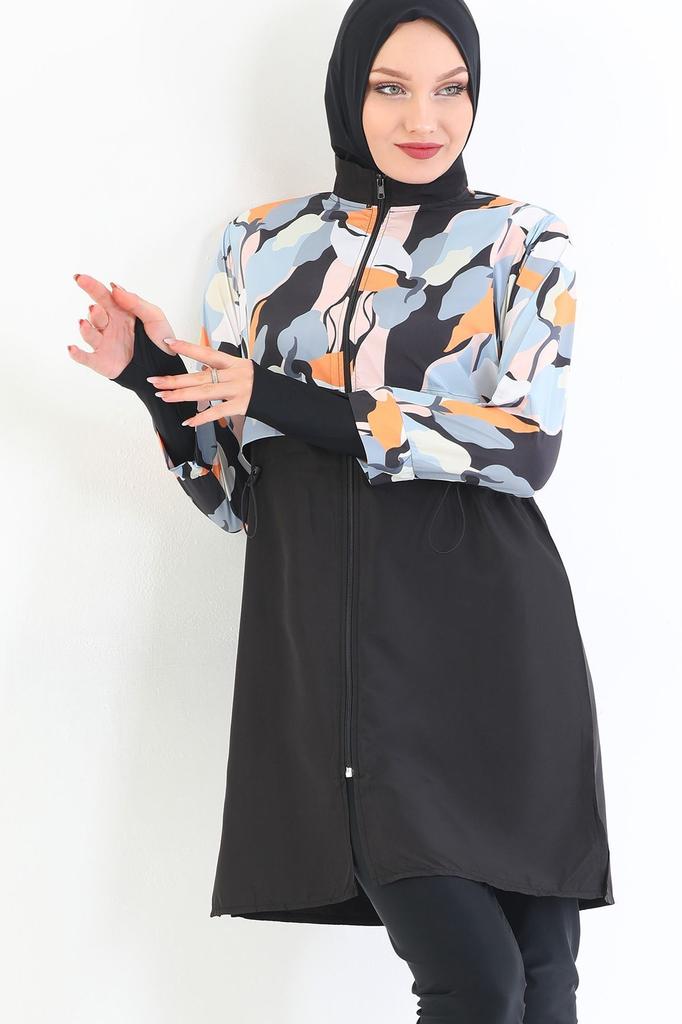 Muslimischer bescheidener islamischer Burkini-Strand-Schwimmanzug für Damen, Bademode, Hijab, Strandmode, Badeanzug 