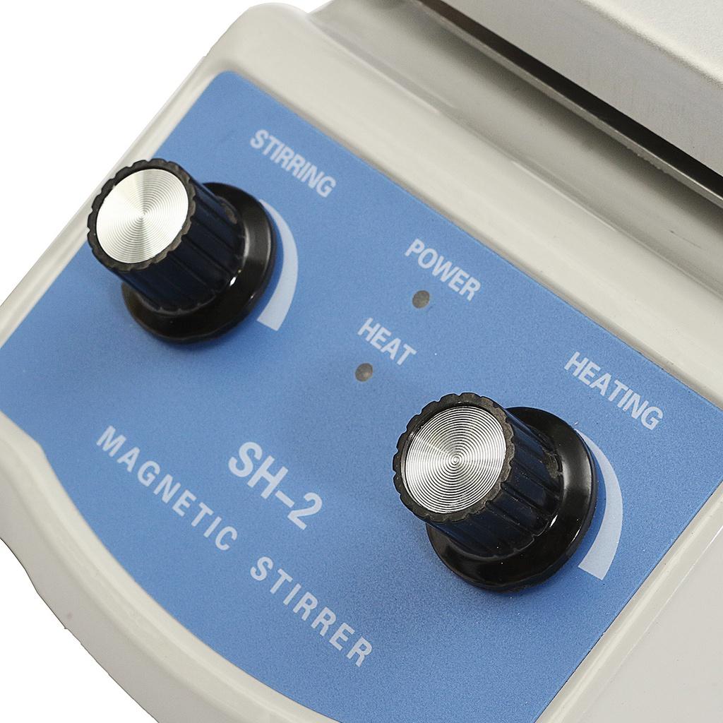 220V SH-2/50Hz Dual Control Machine Stir +1 inch Stir Bar C3 Magnetic Blender Hot Plate Stirrer