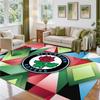 Blackburn Rovers Football Design Crystal Velvet Rug Soft Decorative Mat for Bedroom Entrance