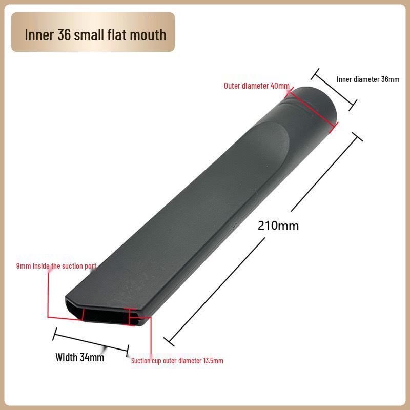 Jieba Jienuo Industrial Vacuum Cleaner Flat Suction Nozzle with Mesh Connector, 32mm Commercial Grade.