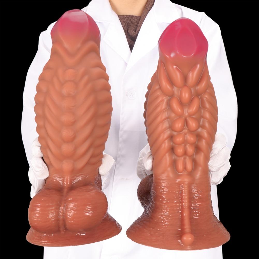 Riesiger Muskel-Dildo für Frauen Realistisches Silikon Erwachsenen-Sexspielzeug BDSM Masturbation