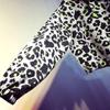 WTEMPO Dámské jarní podzimní kabáty s dlouhým rukávem s leopardím potiskem, velká velikost, volný střih, streetwearové krátké bundy s kapucí