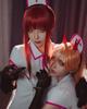 Makima Nurse Uniform Power Cosplay School Cultural Fancy Makima Nurse Nurse Uniform Size [Excellent Quality] Cosplay, (No Wig), Costume, Festival,