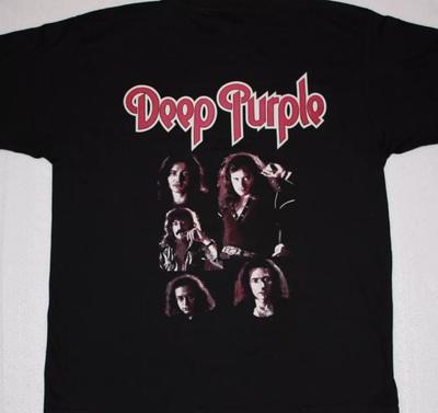 Deep Purple Band Legend Men T-shirt Black Cotton Tee Sizes S To 5XL Unisex T-Shirt