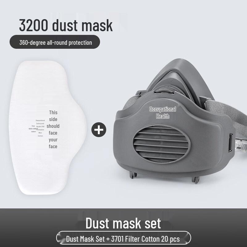 Ally Industrial Anti-Dust Respirator Mask with Filters