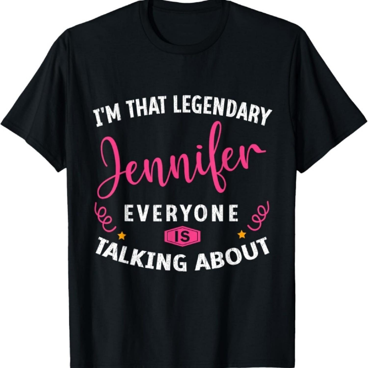 Легендарное имя Дженнифер Забавная цитата для футболки Дженнифер S
