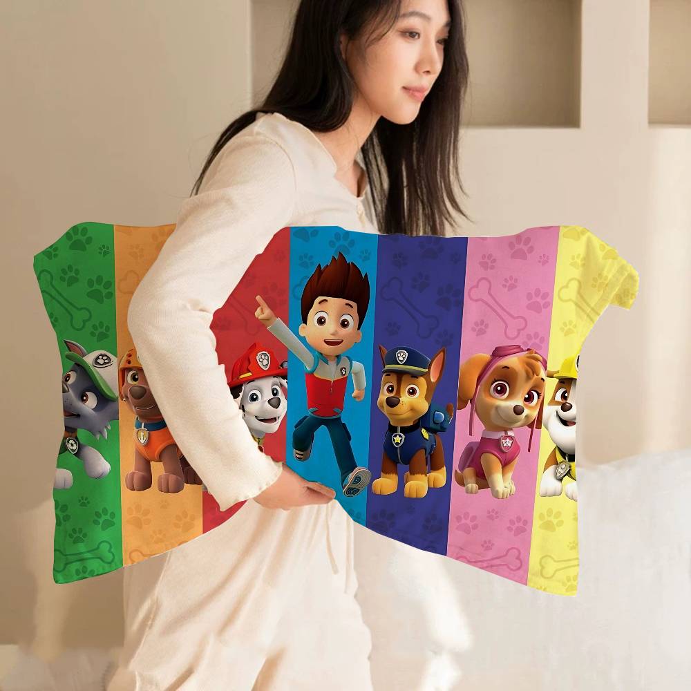 Popular Children Animation P-Paw Quick-Dry Polyester Pillow Towel Pillowcase Sweat-Absorbent & Breathable For Daily Use