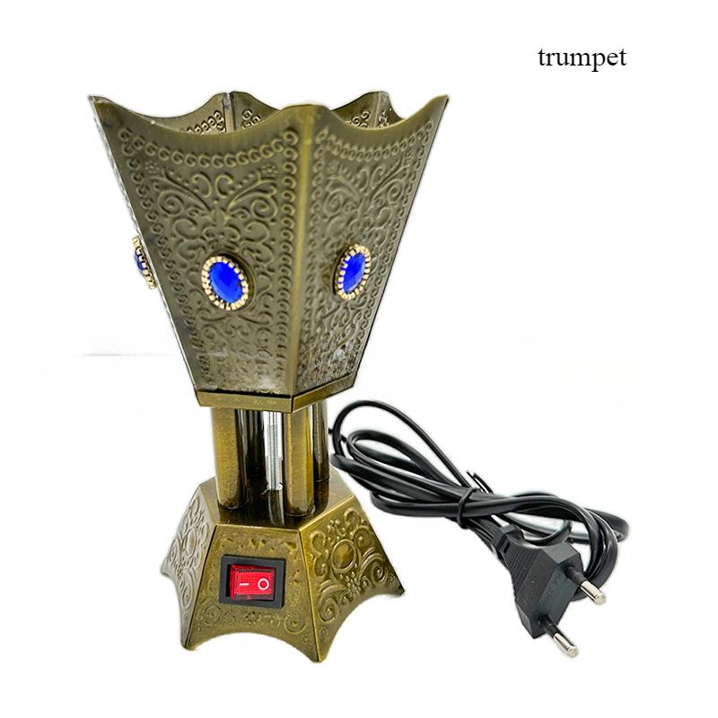 

Plug-in Electricity Arabian Incense Burner Metal Temple Worship Buddha Offering Household Indoor Tabletop Decorative Censer циан
