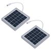 2Pcs 5W Portable Solar Panel USB Solar Charger with Back Stand for Smartphones MP3 Players MP4 Devices