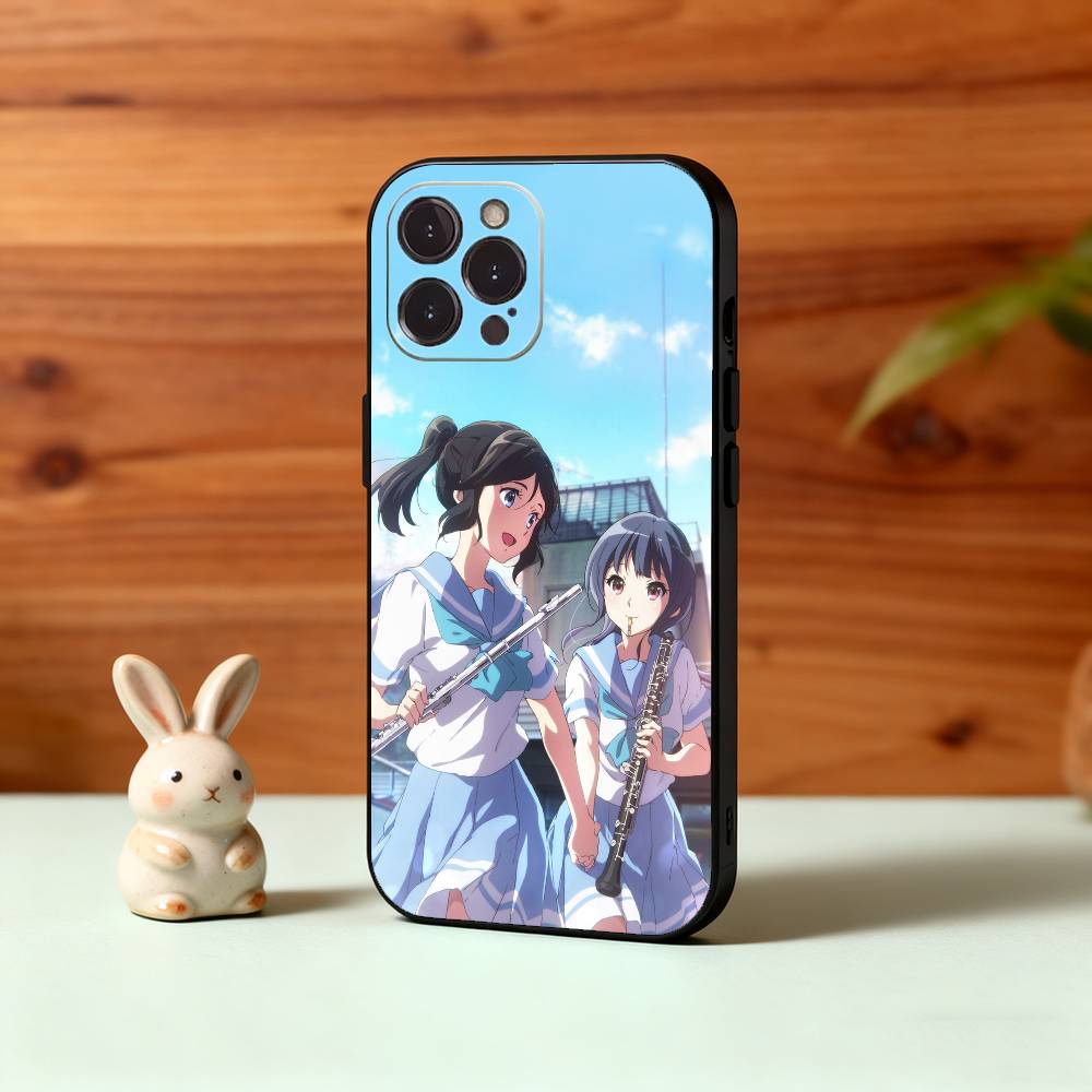 Anime S-Sound! E-Euphonium Phone Case For iPhone17,16,15,14,13,12,Plus,Pro Max, 5G Others Soft Black Cover