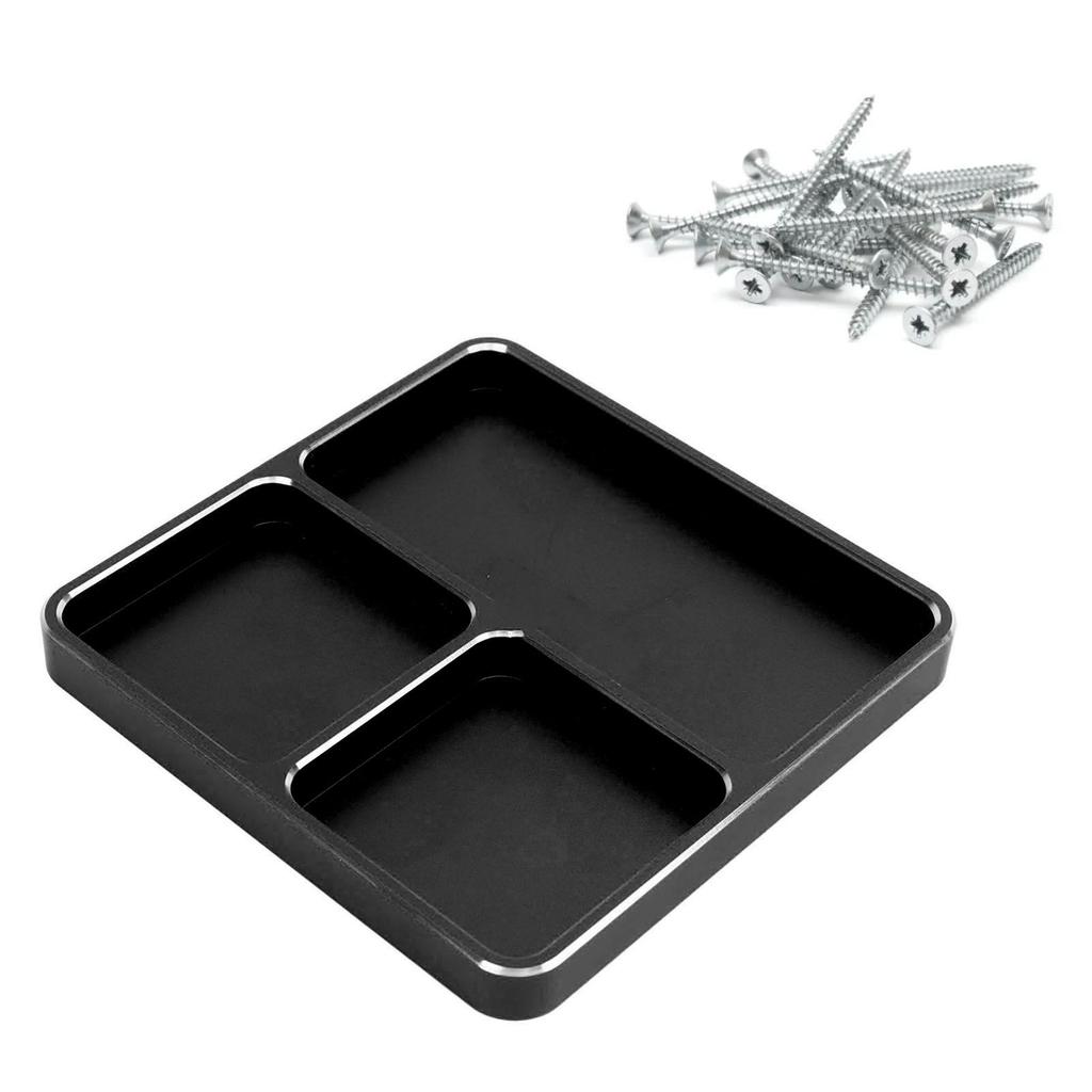 Metal RC Screw Tray Aluminum Alloy Screw Fitting Disk RC Repair Tool for RC Car Boat Model Airplane
