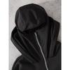 Men's Fashion Pattern Printed Double Layer Hoodie - Black Zipper Casual Street Wear with Balaclava Design Unique