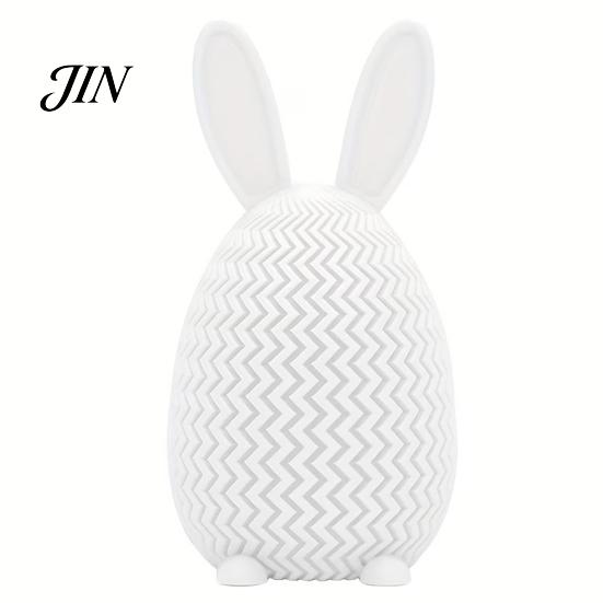 Kids Candy Organizer 3D Printed Bunny Ear Egg Box, Rabbit Storage Box Container for Home Shelf Mantle Display, Easter Basket Stuffers PLA