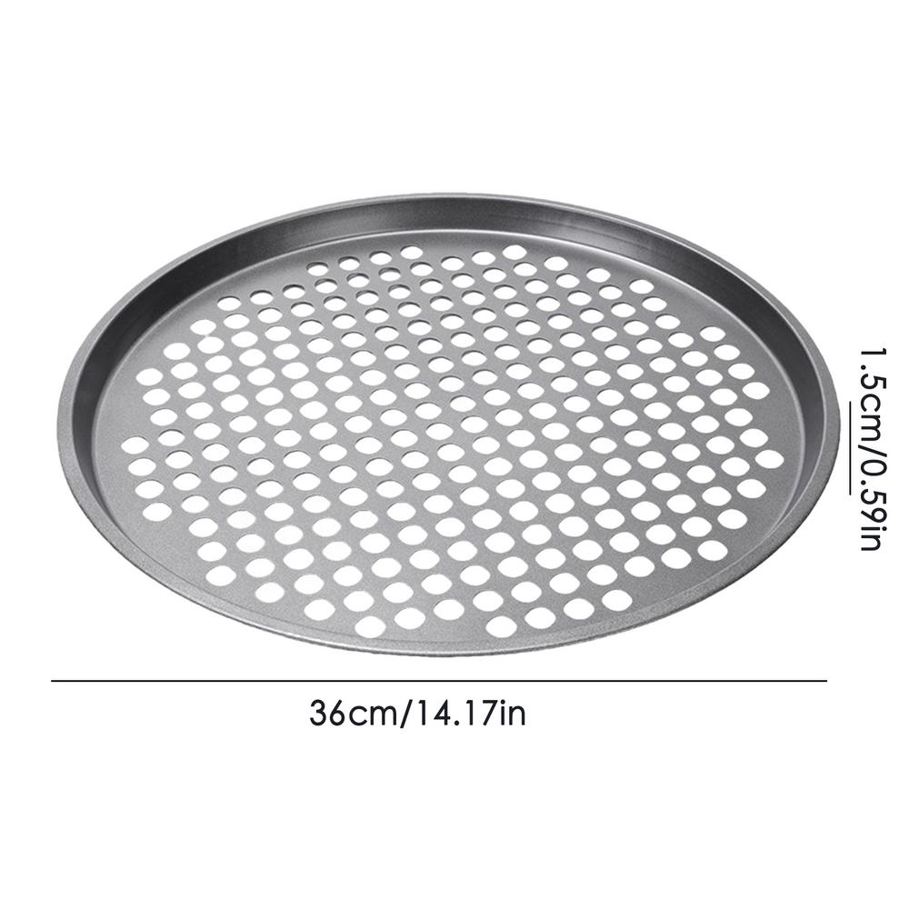 Pizza Baking Pan With Holes Round Carbon Steel Pizza Baking Pan With Holes Healthy Cooking Pan For Oven Home Kitchen Steel