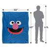 Sesame Street Face Grover Blanket