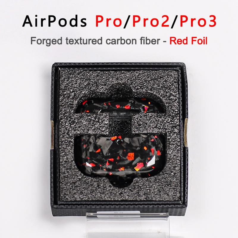 YTF-carbon Kohlefaser Hülle Für AirPods Pro 3 Kabelloses Laden Bluetooth Kopfhörer Skin Cover für AirPods pro 2 Dünn und leicht