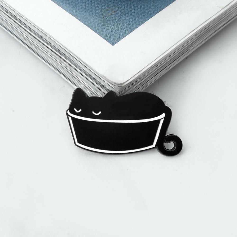 Cartoon Creative Black Cat Enamel Pins Cute Liquid Cat Series Brooches Emblem Clothes Accessories Jewelry Gifts for Kids Friends