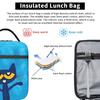 Cartoon Pete the Cat  Insulated Lunch Bag Thermal Bag Reusable,Lunch Container Groovy  Large Tote Lunch Box Food Handbags