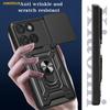 AMORUS For Motorola Edge 60 Fusion 5G Case Kickstand PC+TPU Phone Cover with Camera Lens Slider
