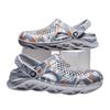 2025 Summer New Korean Version Personalized Outdoor Two Wear Sandals Large Size Men's Hole Shoes Light and Hollow
