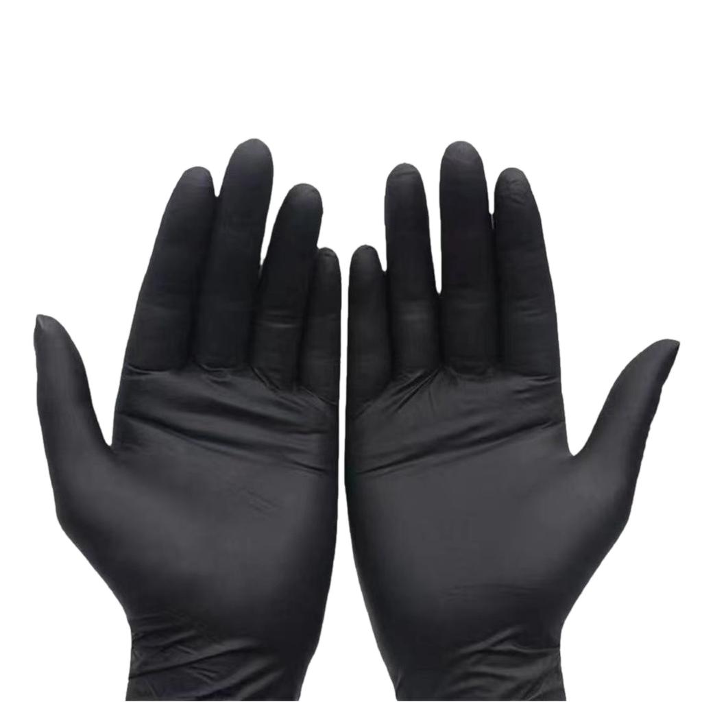 Thickened Black Food,Grade Disposable Gloves , Powder,Free Oil,Proof Gloves for Food Handling Restaurant Prep Household Cleaning , Tear,Resistant