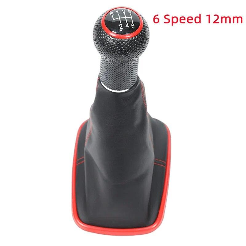 For Volkswagen VW 1999-2004 Golf 4 IV MK4 GTI R32 Bora Jetta 5/6 Speed 12mm / 23mm Car Gear Shift Knob Lever Shifter Gaitor Boot