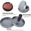 Aluminum Wooden Handle Hamburger Meat Patty Press Circular Meat Patty Mold Kitchen Hamburger Meat Compactor Practical Tools New