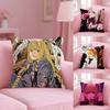 Anime D-DeathNote M-Misa Amane Pillow Case Anti-dustmite Pillowcase Invisible Zipper Silky Short Plush Sofa Cushion Cover