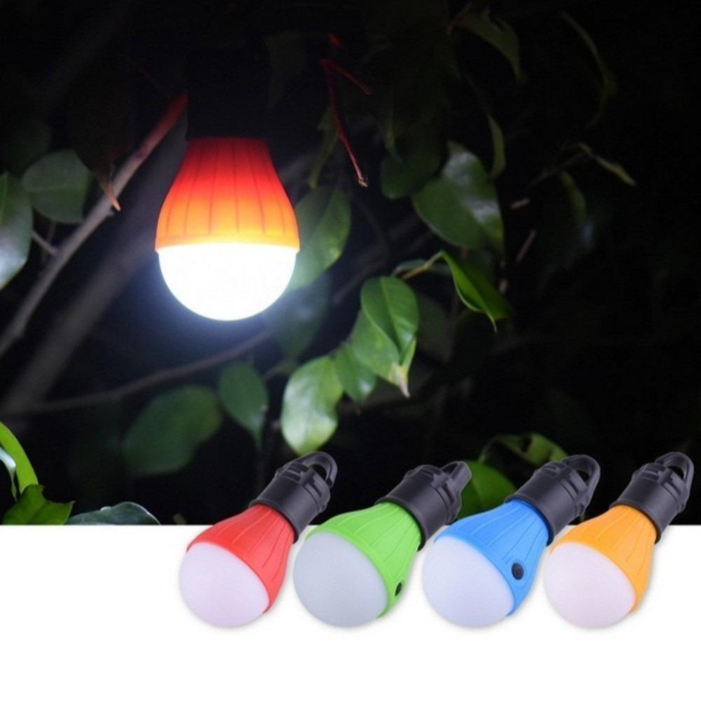 LED Outdoor Camping Lantern ABS Mini Camping Light Durable Hanging Tent Lamp Light Bulb  Fishing
