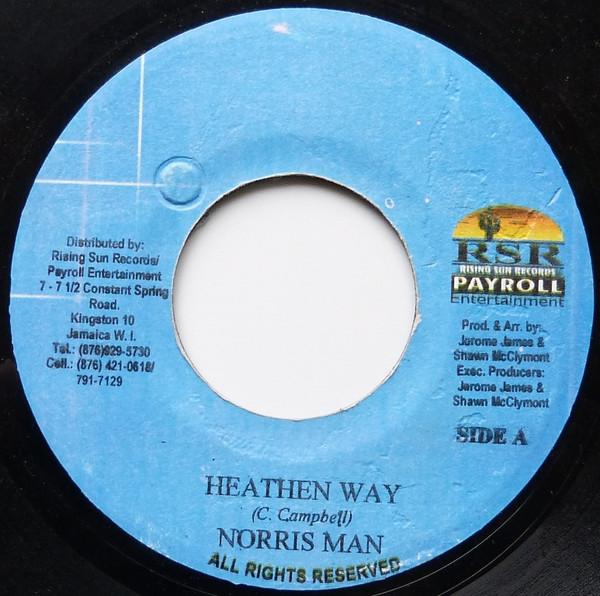 

7inch Record NORRISMAN Heathen Way NONE Rising Sun Reco 2002 Jamaica Reggae Ska Dub Used