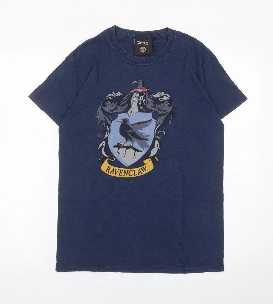 Harry Potter Ravenclaw T-Shirt Men Blue S Graphic Crest Cotton