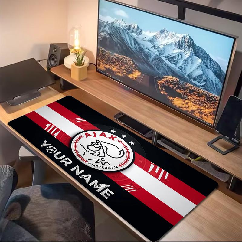 Poduszka z nadrukiem AFC Ajax Antypoślizgowa Mata pod laptopa/tablet Duża podkładka pod mysz XXL Mata do gry na mini PC Z blokowanymi krawędziami