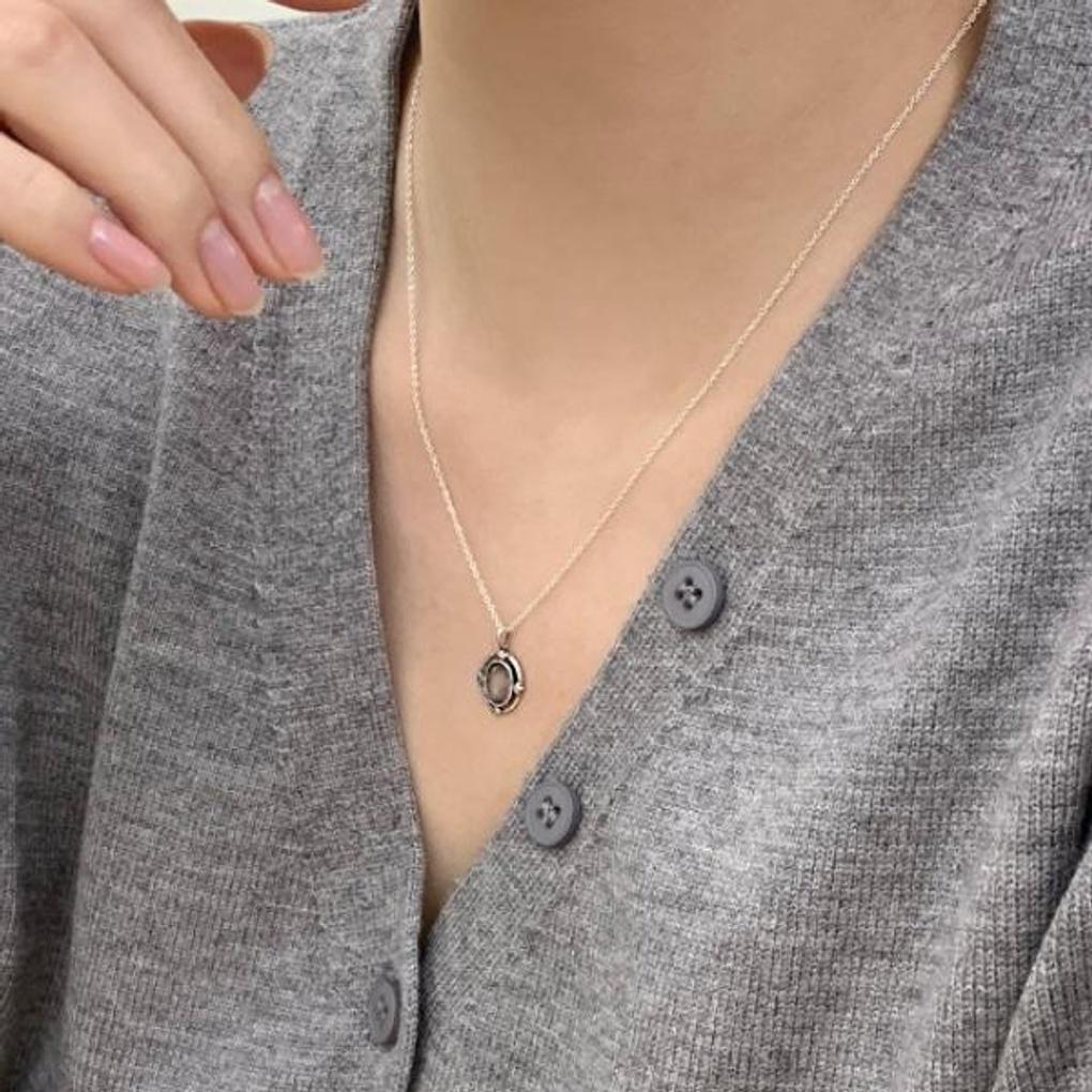 Women's Daily Accessory Chalcedony Gemstone Necklace