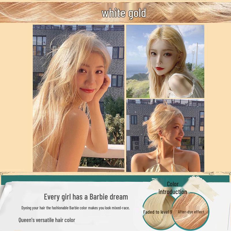 2026 Hair Dye Cream: Gray-Brown Linen, Black Tea Color, with Hair Care Benefits