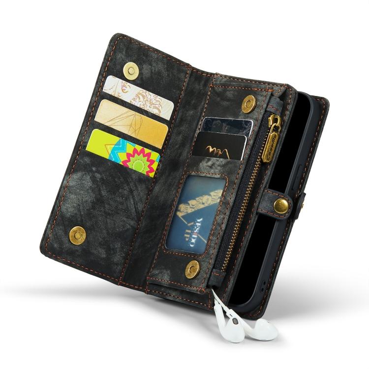 Pre iPhone 13 Pro CaseMe-008 Odnímateľné Multifunkčné Kožené Puzdro s Horizontálnym Preklopom