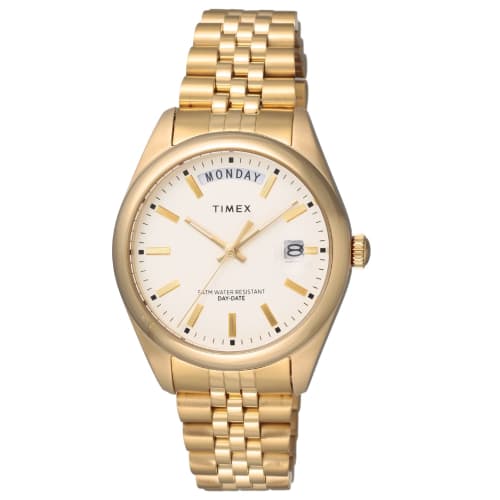 

TIMEX Watch TW2V68300 Unisex Legacy Day and Date Ivory