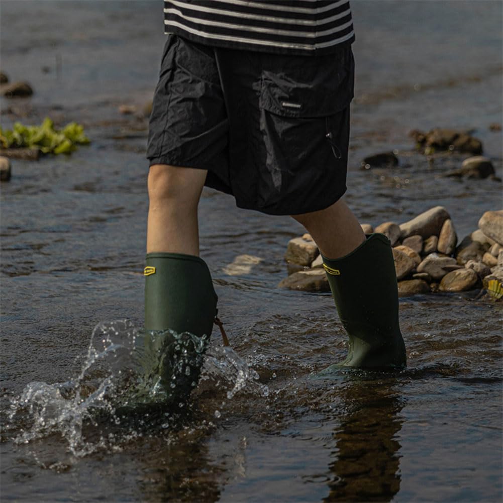 Rain Boots for Long Solid for Farm Easy To Walk Rainy Rainy Large Japanese Shoe Size [D.IIZOO] Men, Shoes, Color, Work, Gardening, In, Season, Days,