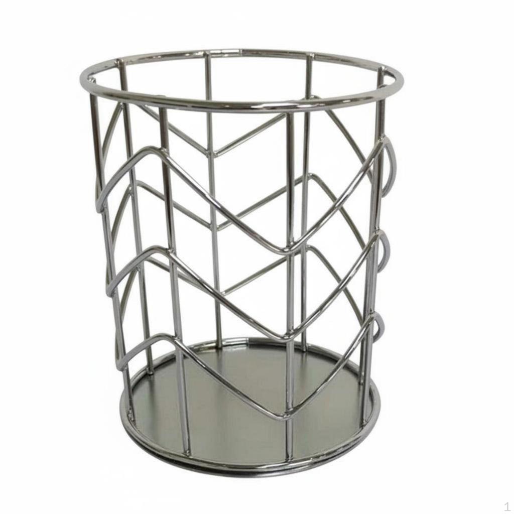 Nordic Aesthetic Stationery Holder Wrought Iron Crafted Metal Wire Pencil Cup MultiFunctional