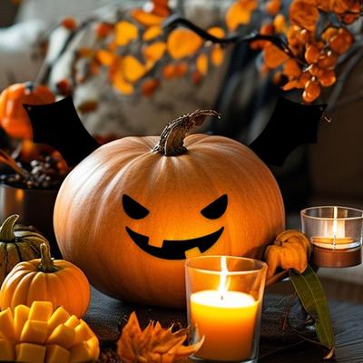 Halloween Pumpkin Decorating Props Bat Wings Easy Installation Iron Creative Ornament for Party Supplies Holiday Haunted House