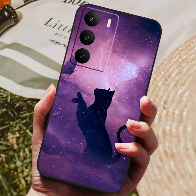 For OPPO Realme C71 Case Soft Silicone Luxury Shockproof Cover for Realme C73 TPU Coque Cute Cat Funda Shell RealmeC71 4G Global