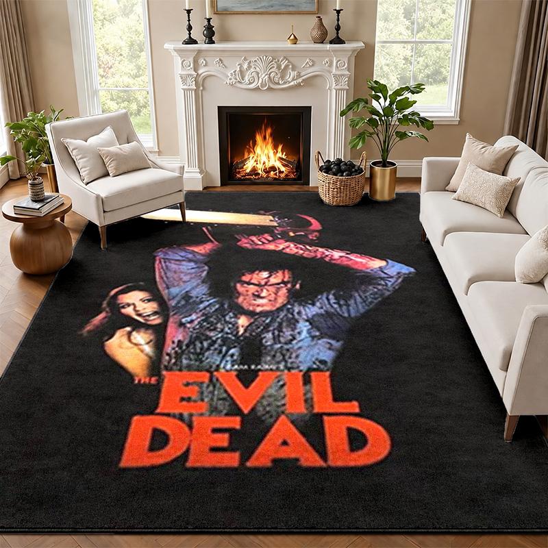 Evil dead Carpet Door Mat for Living Room or Bedroom Protective Mat Under Chair Office Decoration Christmas Gift Birthday Present
