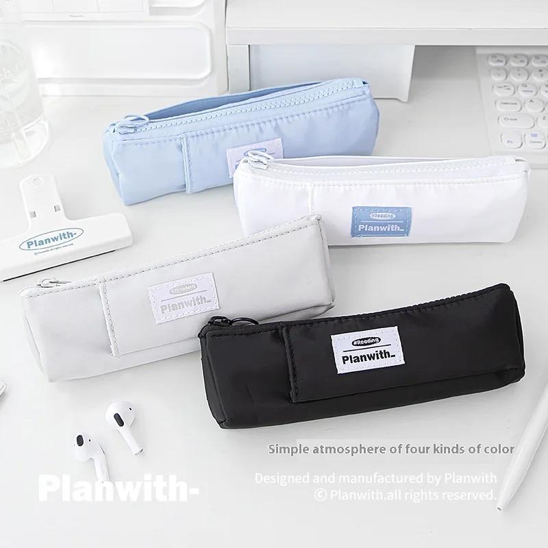 Large-capacity Reading Pen Case Portable Creative Storage Bag New Mini Stationery Pen Case Simplicity Durable Small Pencil Pouch