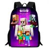 Minecraft Printed Backpack Children'S Elementary School Bag