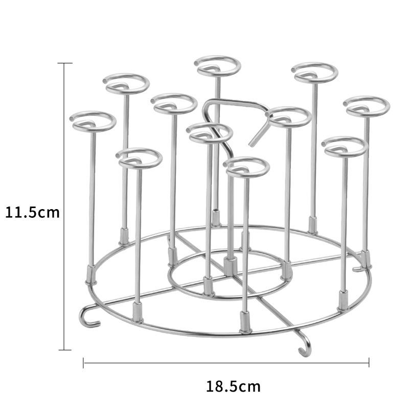 LMETJMA Air Fryer Skewer Stand Stainless Steel Air Fryer Skewer Rack Kabob Holder for Kitchen Grilling Chicken Meat Barbecue