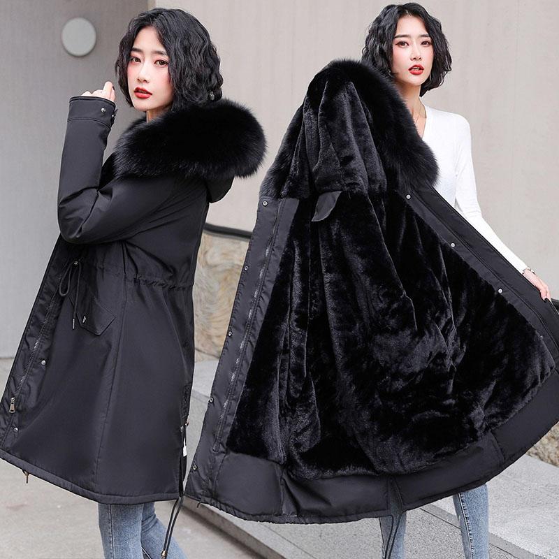 Faux Fur Lined Parka Coat Women Adjustable Waist Flocking Jacket Long Hooded Winter With Collar At A Low S On Joom E Commerce Platform Faux Fur Lined Parka Coat Women, Long Faux Fur Lined Winter Coat
