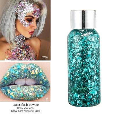 Yeni Holografik Denizkızı Glitter Göz Farı Jel Vücut Yüz Sıvı Gevşek Payetler Pigmentler Makyaj Krem Festivali Taşlar