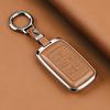 Metal Leather Car Remote Key Cover Case Holder Shell Fob for Land Rover RangeRover Sport Evoque Freelander Velar Discovery LR5