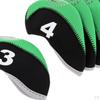 10pcs/pack Golf Club Head Cover Protective Headcover Visible Hole