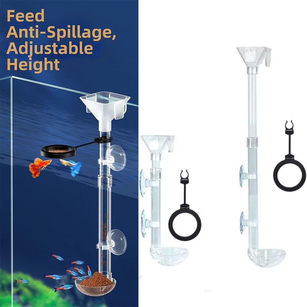 Retractable Aquarium Fish Feeder Plastic Turtle Food Feeder New Fish Feeding Tube Aquarium Feeding