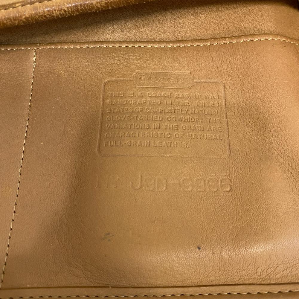 COACH 9966 leather Shoulder Bag Brown leather Used